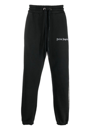 Palm Angels logo-print cotton track pants - Black