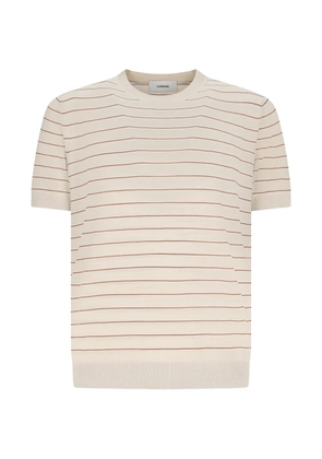 Lardini striped T-shirt - Neutrals