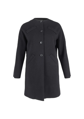 Balenciaga Pre-Owned 60s Archive button-fastening coat - Black