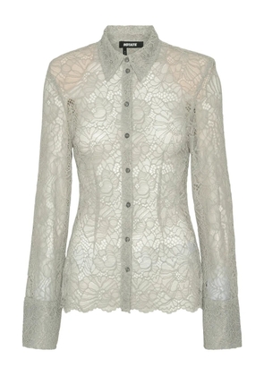 ROTATE BIRGER CHRISTENSEN lace buttoned shirt - Grey