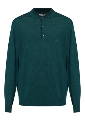 ETRO long-sleeve polo shirt - Green