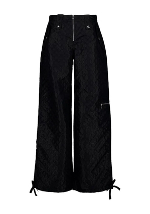Casablanca monogram tie-detail trousers - Black