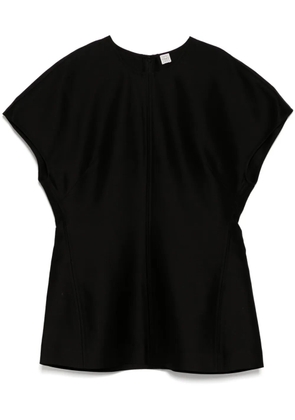 TOTEME zip fastening top - Black
