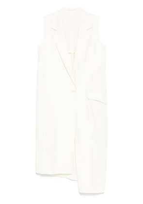 Y's single-breasted vest coat - Neutrals