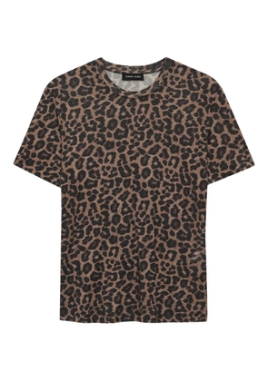 ANINE BING Sylvie leopard-print T-shirt - Brown