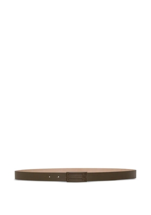 Victoria Beckham buckle-logo belt - Green