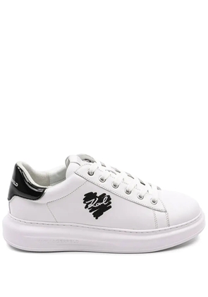 Karl Lagerfeld leather sneakers - White