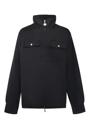 Casablanca pocket zip-up shirt jacket - Black