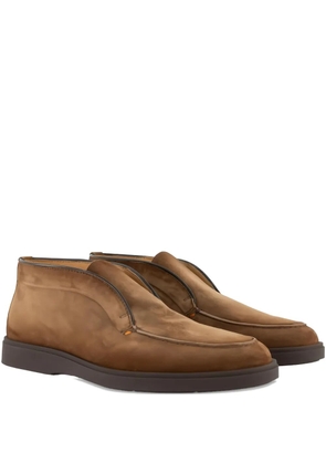 Santoni suede boots - Brown