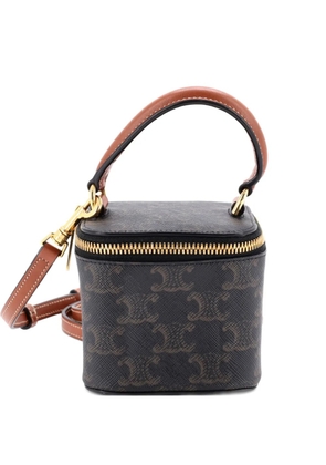 Celine Pre-Owned Top Handle Square Vanity Case Triomphe Coated Canvas Mini shoulder bag - Brown