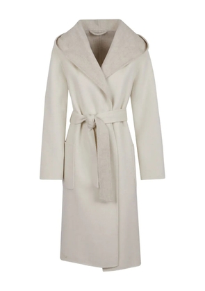 P.A.R.O.S.H. hooded belted coat - Neutrals