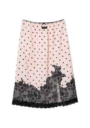 Marc Jacobs Trompe L'Oeil dots midi skirt - Pink