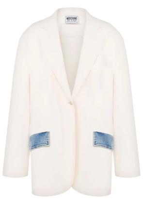 MOSCHINO JEANS single-breasted blazer - Neutrals