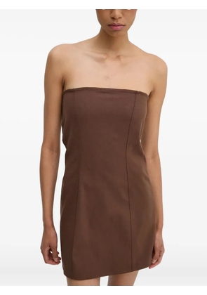 Résumé strapless mini dress - Brown