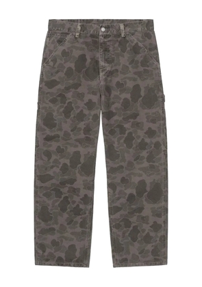 Carhartt WIP camouflage cotton trousers - Brown