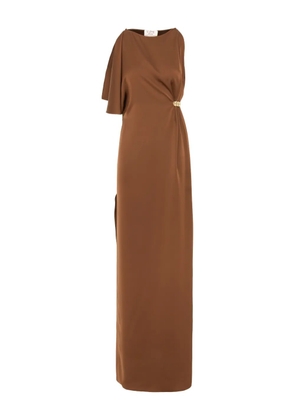 V:PM ATELIER Etta draped maxi dress - Brown