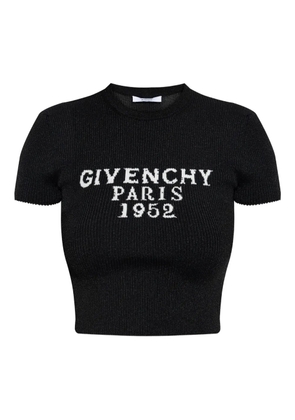 Givenchy ribbed cropped T-shirt - Black