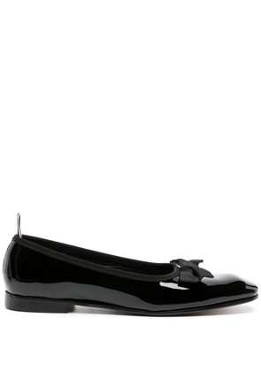 Thom Browne Opera patent ballerina shoes - Black
