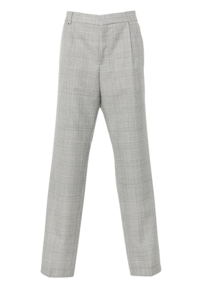 BOSS tartan-check trousers - Blue