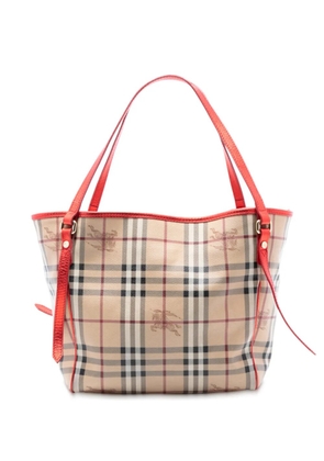 Burberry Pre-Owned 2000-2017 Small Haymarket Check Coated Canvas Canterbury tote bag - Brown