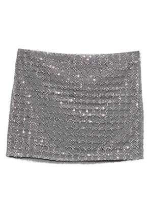 ROTATE BIRGER CHRISTENSEN beaded mini skirt - Grey