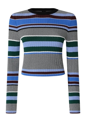 PINKO striped ribbed top - Blue