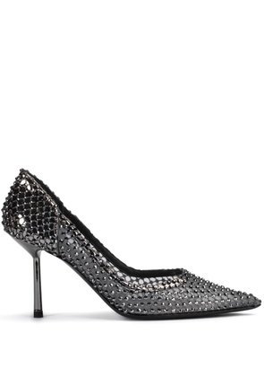 Le Silla Gilda 80mm crystal-embellished pumps - Black