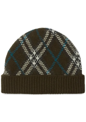Burberry check beanie - Grey