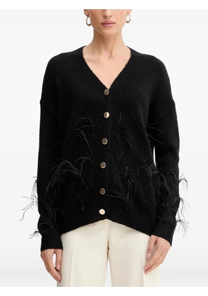 FRACOMINA trim button cardigan - Black