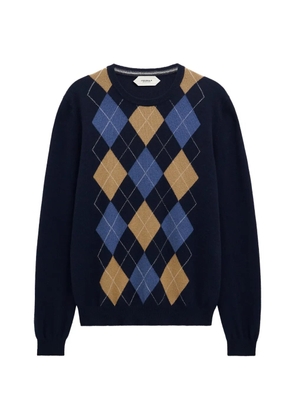 Pringle of Scotland argyle crew-neck sweater - Blue