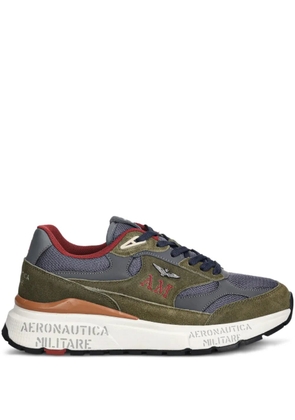 Aeronautica Militare logo-appliquéd sneakers - Green