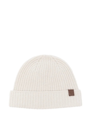 Eleventy ribbed beanie hat - Neutrals