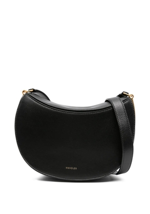 Wandler Kate crescent-shaped leather shoulder bag - Black