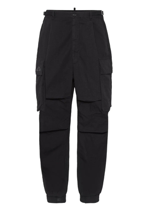 DSQUARED2 cotton straight-leg trousers - Black