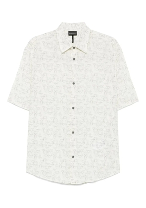 Emporio Armani eagle-print shirt - Neutrals