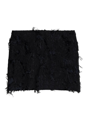SAMSOE SAMSOE Samajsan frayed mini skirt - Black