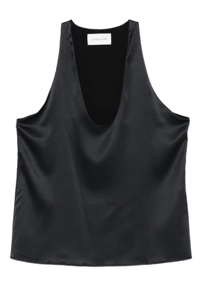 ARMARIUM halterneck satin tank top - Black