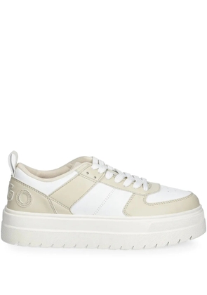 HUGO logo-appliqué sneakers - Neutrals