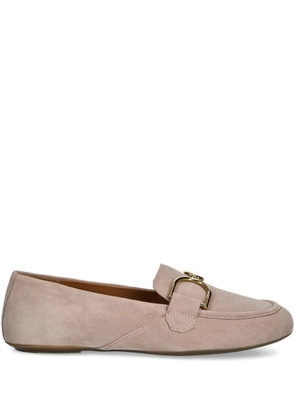 Geox buckle-detail suede loafers - Brown