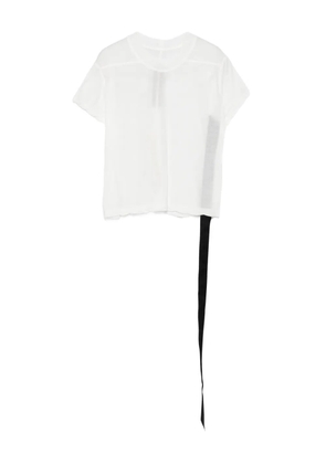 Rick Owens DRKSHDW asymmetrical-hem organic cotton top - White