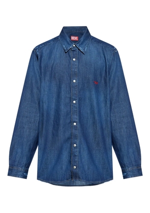 Diesel D-Simply embroidered-logo denim shirt - Blue