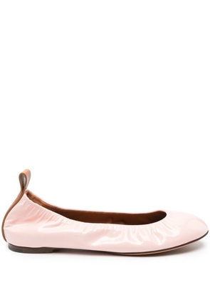 Lanvin Ballerina patent-leather shoes - Pink