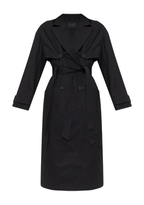 AllSaints double-breasted belted trench coat - Black