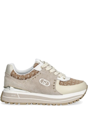 LIU JO jacquard platform sneakers - Neutrals