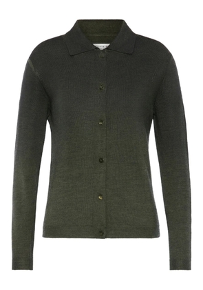 Maison Margiela gradient-effect spread-collar cardigan - Green
