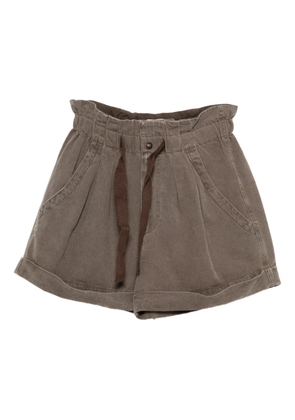 MARANT ÉTOILE Nirma drawstring pleated shorts - Brown