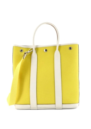 Hermès Pre-Owned Garden File Toile and Leather 28 tote bag - White