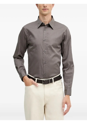 Armani Exchange striped buttoned shirt - Grey