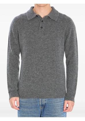 Roberto Collina cashmere blend polo shirt - Grey
