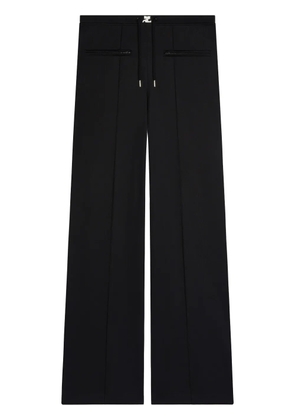 Courrèges tracksuit interlock low-rise baggy pants - Black